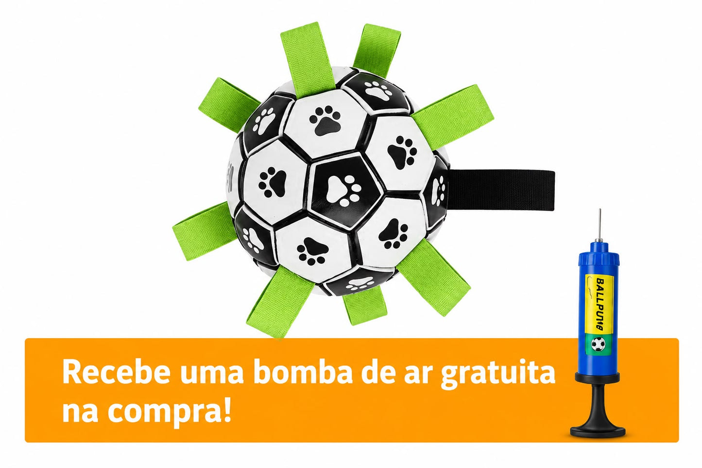 Velzari™ PlayBall - Bola interativa resistente para cães