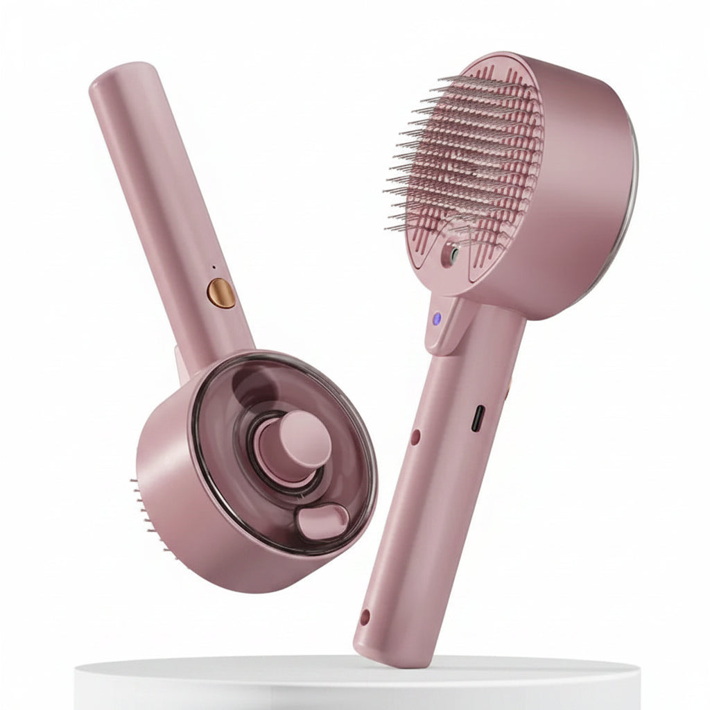 Velzari SteamPaw™- Escova a vapor inteligente para cães e gatos