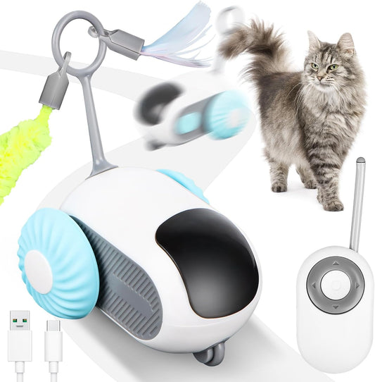 Velzari™Zoom Car - Carrinho interativo inteligente para gatos