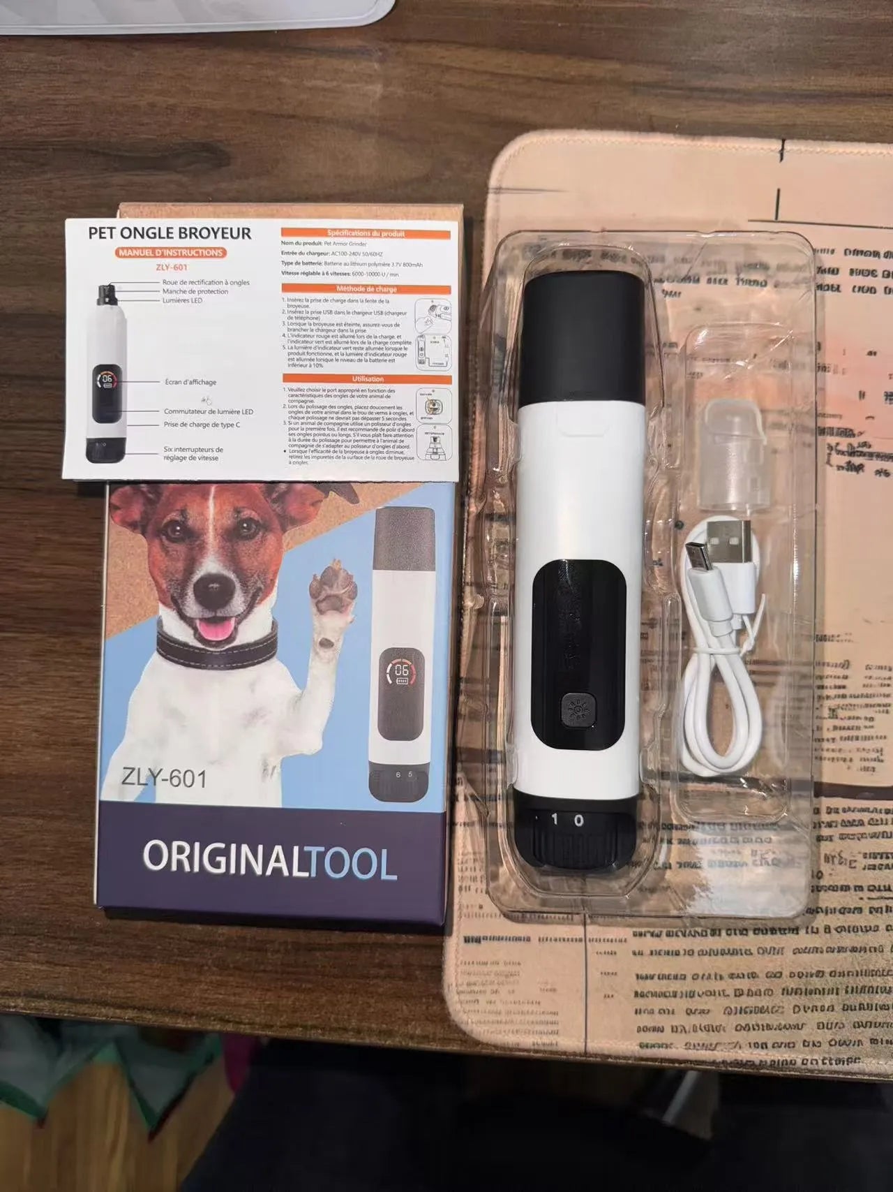 Velzari™ PawTrim Pro - Aparador elétrico de unhas